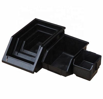 China Stackable ESD Box Plastic Black Bin ESD Component ESD Box for sale