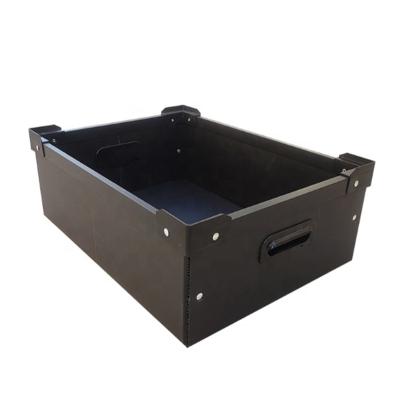 China Recyclable Custom Plastic Antistatic ESD Corrugated Box For Packing Storage for sale