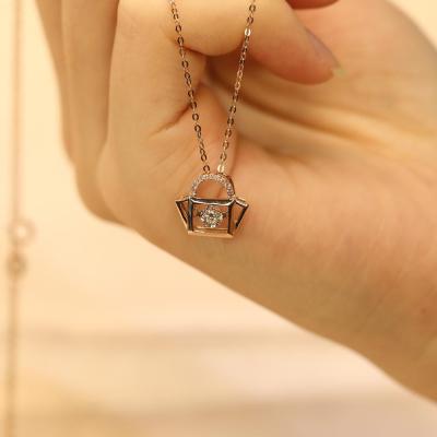 China FASHIONABLE IGI Lab Developed HPHT 1.72 Grams Delicacy Diamond Pendant Necklace Rose Gold For Necklace for sale