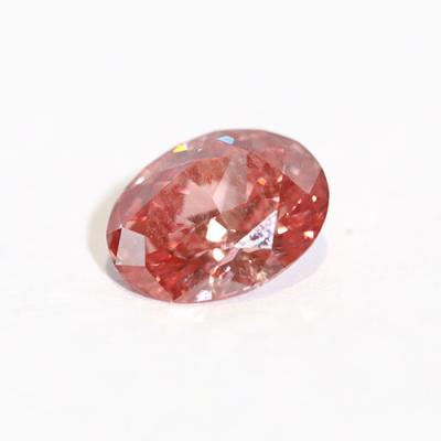 China Jewerly making oval cut hpht design hpht classic fancy intense pink diamond loose diamond for sale