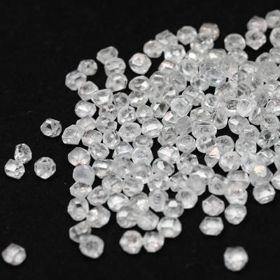 China Jewerly Making Hot Sale Lab Grown Rough Uncut White Diamond Price HPHT/CVD 1-1.5ct Rough Diamond Buyers for sale