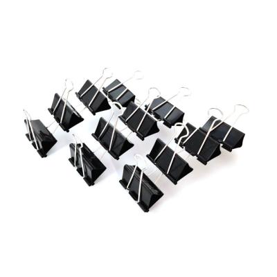 China Jumbo Office Metal Book Binder Clips Office Stationary School Supplies Paper Clip Black Metal Paper Binder Clips for sale