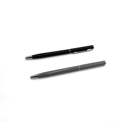 China Promotional Pen Barrel Stylus Twist Pen Metal Twist Pen Thin Promotional Ballpoint Pen for sale