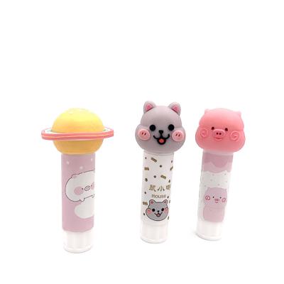 China Cute Design Cute Solid Glue Stick PVA Strong Non-Toxic Glue Stick School Office Tools 8g White Glue Stick for sale