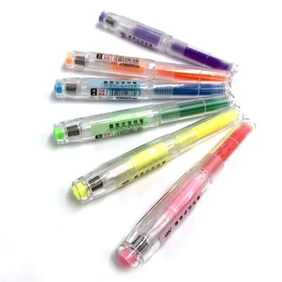 China Office & School Markers Customization Highlighter Pen Set Straight Liquid Note Inscription for sale