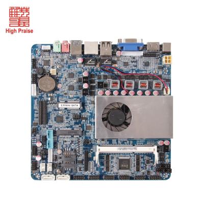 China POS terminal Intel Celeron 3855U ITX desktop motherboard MINI with HD-MI VGA LVDS SIM for sale