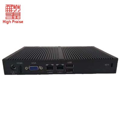 China Fanless Business Intel Core i5 Mini PC With Dual 12V DC Lan for sale