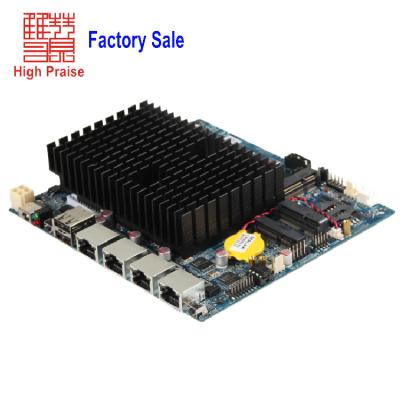 China mini server intel atom d525 x86 firewall router server itx motherboard for lan 4 for sale