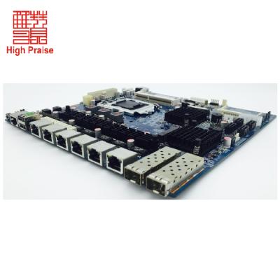 China ATM 6 LAN 2 SFP Network Security Firewall i3 i5 i7 Support Server Motherboard for sale