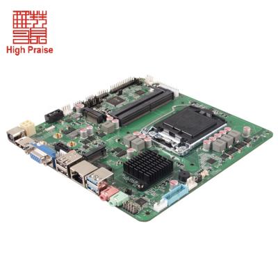 China Desktop LGA 1151 itx motherboard support nano 4K with two ram slot for sale