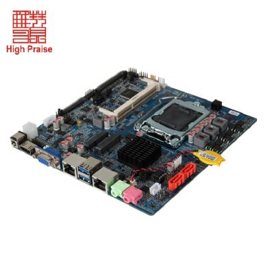 China Mini desktop computer thin client B85 lga 1150 itx motherboard with LVDS SIM slot for sale