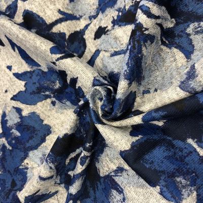 China Viable XianCheng Textile Floral Prints Professional Custom Jersey Fabric For Dresses for sale