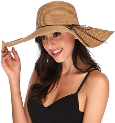 China New Character ANSONYE Factory Direct Selling Paper Straw Wide Brim Women's Summer Straw Hat for sale