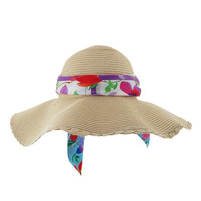 China 2021 Dobby Outdoor Beach Summer Folding Hats Women Beach Straw Hat Natural Felted Hat for sale