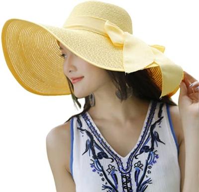 China Popular Wide Sunscreen Beach Wide Brim Panama Character Embroidery Natural Logo Natural Logo Grass Straw Hat for sale