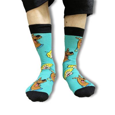 China Creative novelty large size comfortable funny European-American sporty socks men's happy female personality fashionable socks for sale