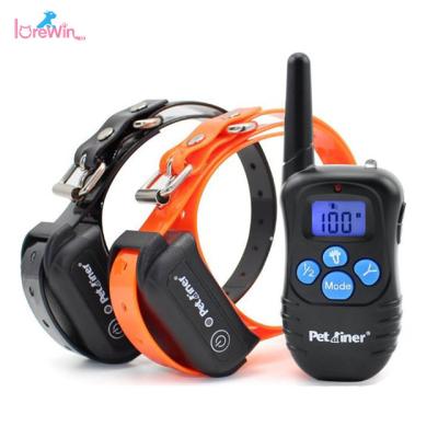 China Viable Petainer PET998DBB 300 Meters Remote Shock Dog Training Collar Rechargeable Waterproof Vibration for sale