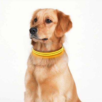 China USB Chargeble LED Pet Collar Glow Collar Reflective Flashing Led Dog Pet Collar for sale