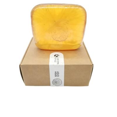 China Lao Zen Fragrance Handmade Bath Confetti Sandalwood Base Cleansing Soap For Shower Spa Relax Clear Body Soap for sale