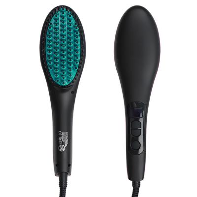 China 2022 Fashionable Appearance Hot Selling Multifunctional Electric Hair Straightener Brush Ceramic Comb With Negative Ions for sale