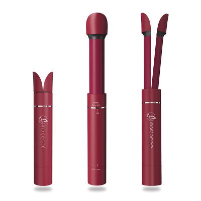 China New arrival 19mm outdoor portable telescopic tourmaline 2in ceramic barrel 1 hair curler and hair straightener for sale