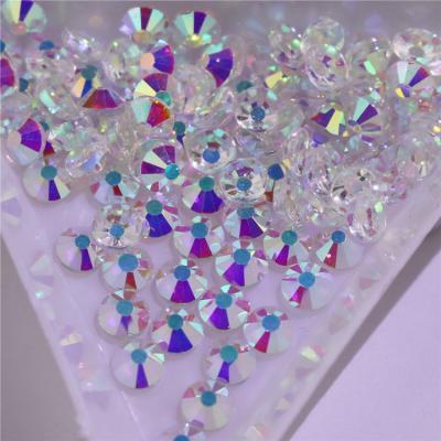 China Loose Flatback 1440pcs/pack 3D DIY Rhinestone Beads Crysta ABl Flat Back Rhinestones, Good Quality Fake Nail Stone for sale