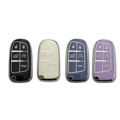 China High quality luxury tpu key cover entry car sale like hot cakes jeep car key cover latest 2022 model jeep-5 button for sale