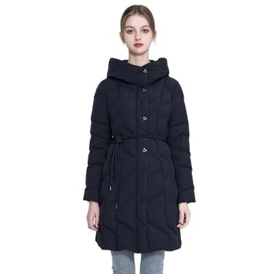 China 2020 New Fashion Women's Casual Warm Hooded Collar Hooded Duck Down Jacket Thickien Outwear Breathable Fit For Winter for sale