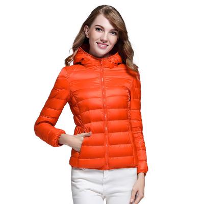 China 2022 Korean short women's white duck hooded QUICK-DRY new light down jacket women's down jacket women's light down jacket wholesale for sale