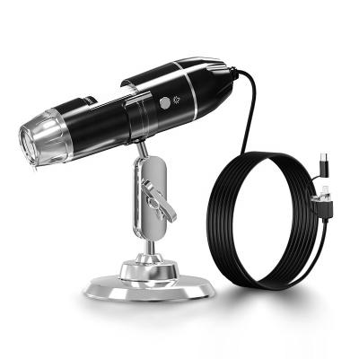 China Skin Examination 1600X Zoom Magnifier HD 2MP USB Digital Camera Handheld Microscope for sale