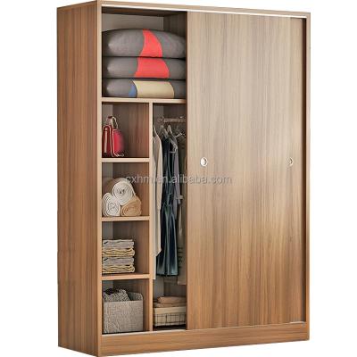 China Simple Modern Sliding Door Adjustable Wardrobe (Other) Panel Wardrobe Storage Cabinet for sale