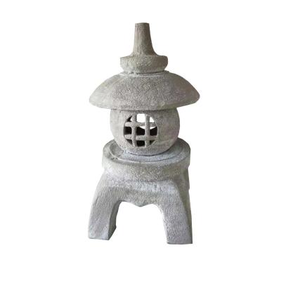 China China resin garden stone lantern sculpture ornaments, indoor and outdoor sculpture home ornaments. Imitation stone ornament for sale