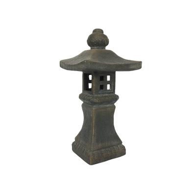 China China resin garden stone lantern sculpture ornaments, indoor and outdoor sculpture home ornaments. Imitation stone ornament for sale