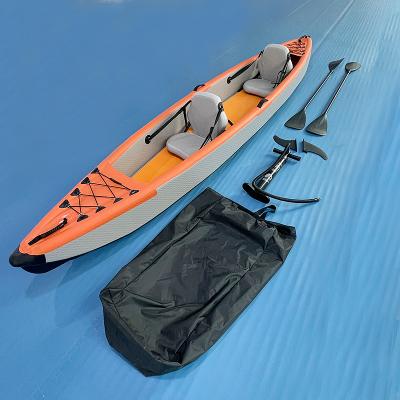 China GY Kayak 2 Person 4.2m Dual Seats Custom Inflatable Kayak Custom Fashion Durable Inflatable Finished Boat for sale