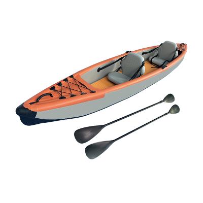 China Factory Wholesale Unisex Folding Kayak Drop Stitch Boat Cheap Inflatable Kayak 2 Person for sale