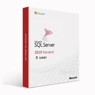 China Microsoft SQL Server 2019 Standard License Microsoft SQL Server 2019 Server 2019 Standard 2019 User Cal SQL Server Running Edition 5 Numeric Server 2019 Standard for sale