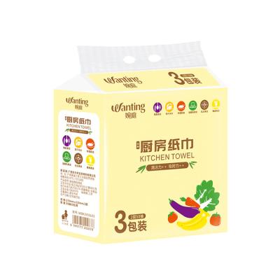 China Hot Selling Soft 2 Ply Virgin Kitchen Towel Paper Disposable Paper Kitchen for sale