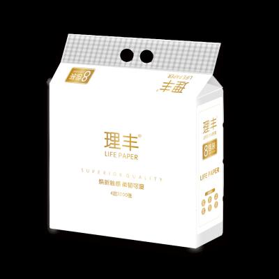 China New Design White Dinner Size Paper Napkins Classic Virgin Wood Paste White Facial Napkins Napkin Style Tissue Bag for sale