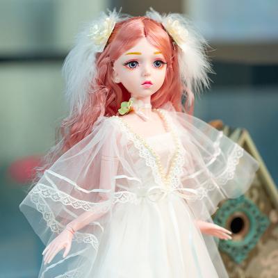 China Girls Educational Gift 60cm 1/3 Big Bjd Doll Toys Motion Custom Body Wedding Princess Dolls Fashion Ball Joint for sale