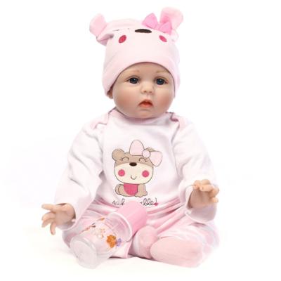 China MODEL TOY New 22 Inch Soft Vinyl Boy Doll Silicone Reborn Baby Simulation Dolls Include Clothes Set Newborn Cute Reborn Dolls for sale