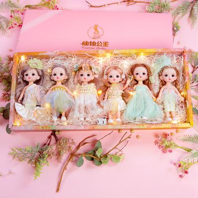 China Cartoon Toy 6pcs/lot Mini Baby Doll Figure Toy 16cm Cake Decoration for sale