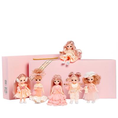 China Sensitive Mini Hot Sale Cheap Dolls Simulation Vinyl Toys Girl Children Pretend Play Toy Suit Doll Set for sale