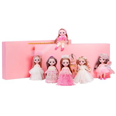 China 2022 New Fashion Mini Toy Dolls Girls And Children Cartoon Toys Exquisite Princess Set Mini Fashion Doll for sale