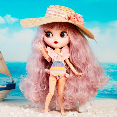 China Handmade Swimsuit and Straw Hat Doll Fashion Accessories from DIY TOY Factory Directly Sell Custom Blythe Doll Clothes BJD for sale