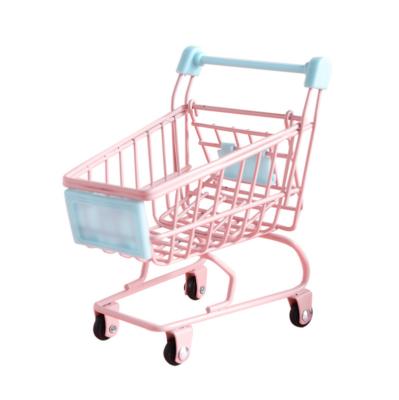 China Mini Toy Doll Cart Shopping Accessories Fashion Dolls Pretend Play House Mini Toy Doll Stroller for sale