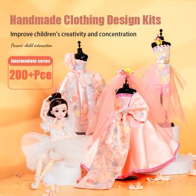 China Hot 4+ On Amazon Fashion Designer 200+ Sets For Girls Kids Fashion Design Set Teens Gifts Educational Toys for sale