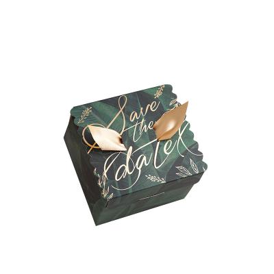 China Biodegradable Fancy Design Wedding Keepsake Candy Box Packaging Box Fancy Gift Box for sale