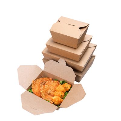 China Free Sample Disposable For Inquiry Customized Recyclable Cardboard Lunch Paper Box For Food Box Packaging For Food Delivery for sale