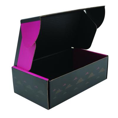 China Customized Recycled Easy Folding Corrugated Skin Care Packaging Recyclable Cosmetic Paper Box Color Print for sale