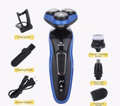 China Triple Blade Portable 4 in 1 Men Hairdresser Micro Shaving Shaving and Hair Removal Electric Shaver Razor for Man for sale